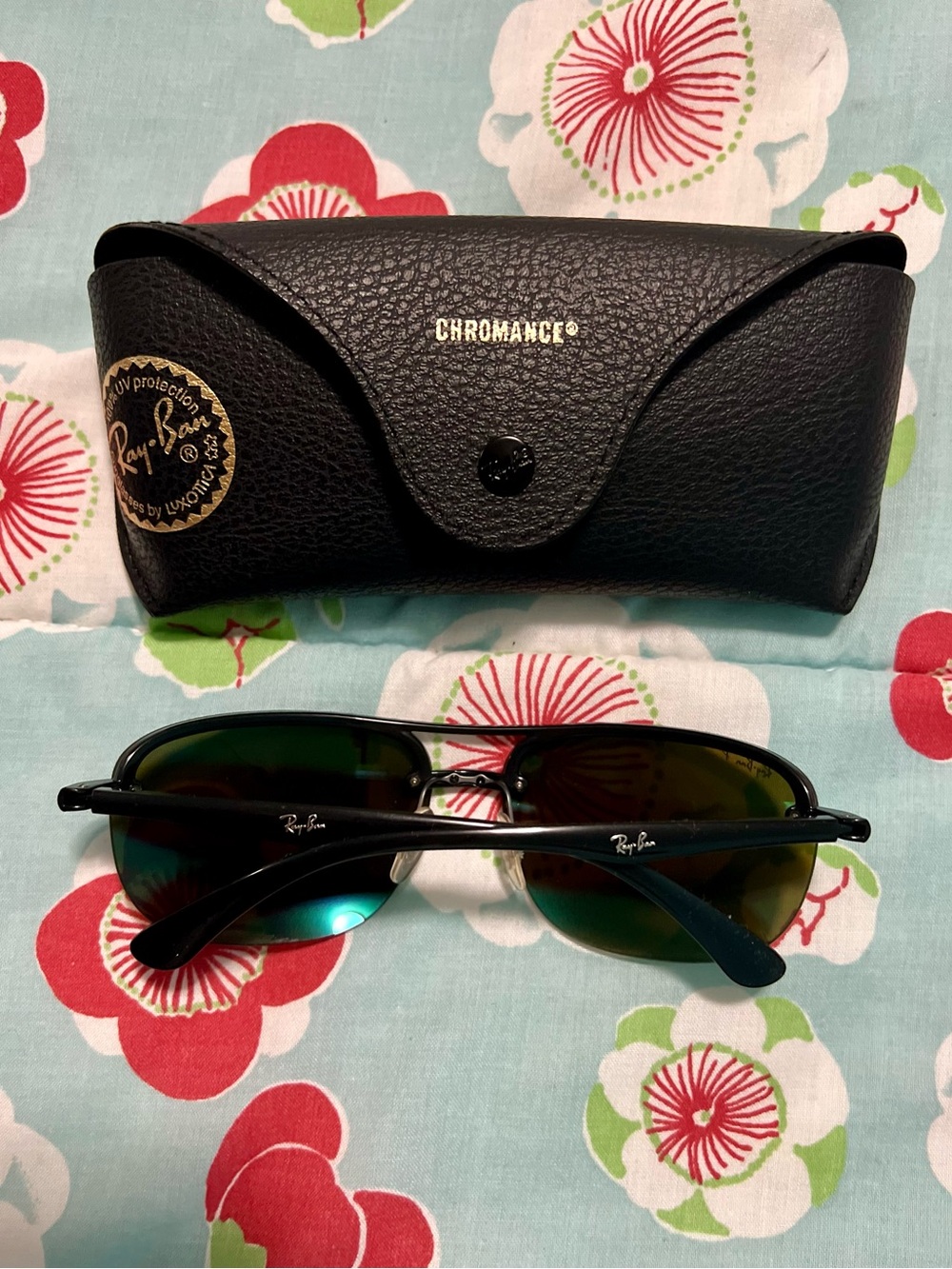 Ray-Ban Polarized Blue Mirrored Chromance Sunglasses 🕶️ - Picture 2 of 6